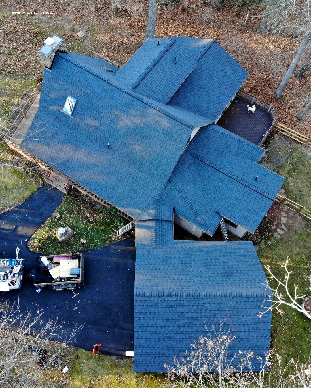 Blue Shingle Installation